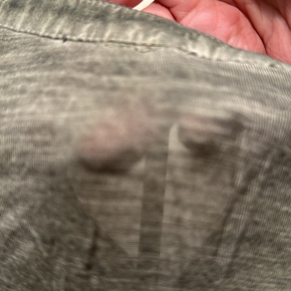 Indigo sage XL top embroidery V open front - Picture 3 of 6